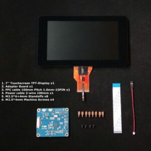 This is a 7" Raspberry Pi LCD touchscreen with 800*480 resolution